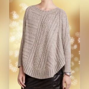 ANTHROPOLOGY Cable Knit Oversize Sweater